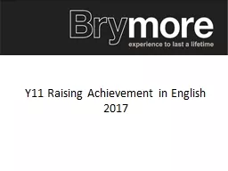 Y11 Raising Achievement in English