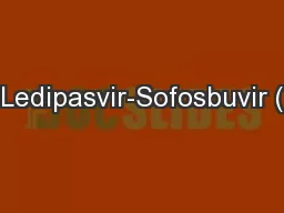 Ledipasvir-Sofosbuvir (