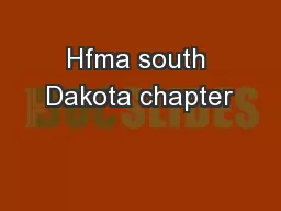 Hfma south Dakota chapter