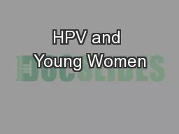 HPV and Young Women