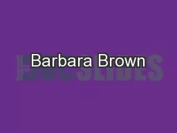 Barbara Brown
