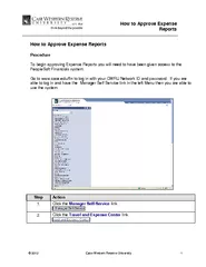 How to Approve Expense Reports  Case Western Re serve