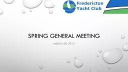 Spring General Meeting