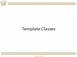 Template Classes