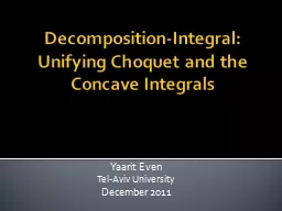 Decomposition-Integral: Unifying