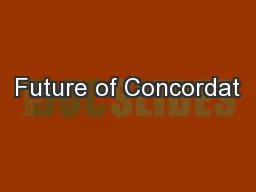 Future of Concordat