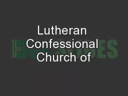 Lutheran Confessional Church of