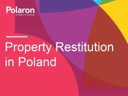 Property Restitution in Poland