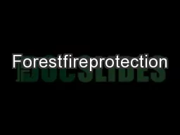 Forestfireprotection