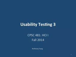 Usability Testing 3
