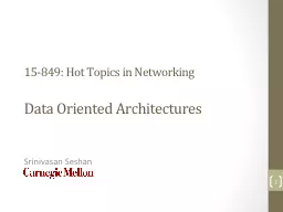 15-849: Hot Topics in Networking