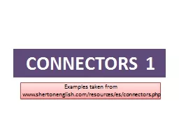 CONNECTORS 1