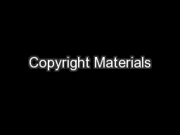 Copyright Materials