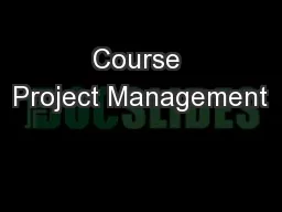 Course Project Management