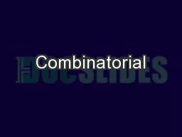 Combinatorial