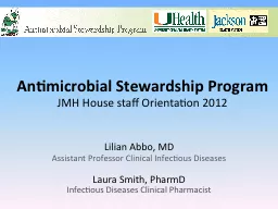 Antimicrobial Stewardship Program