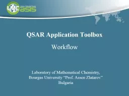 QSAR Application Toolbox