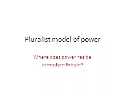 Pluralist model of power