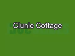 Clunie Cottage