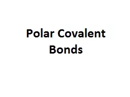 Polar Covalent
