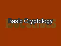 Basic Cryptology