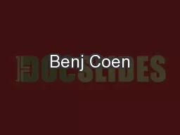 Benj Coen
