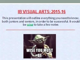 IB Visual Arts: 2015-16