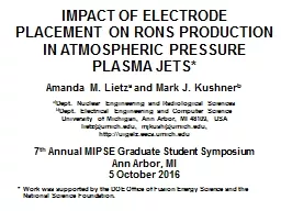 IMPACT OF ELECTRODE PLACEMENT ON RONS PRODUCTION IN ATMOSPH