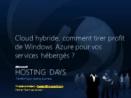 Cloud hybride, comment tirer profit de Windows Azure pour v