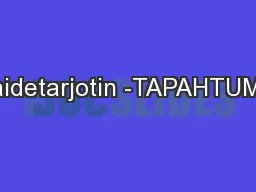 Taidetarjotin -TAPAHTUMA