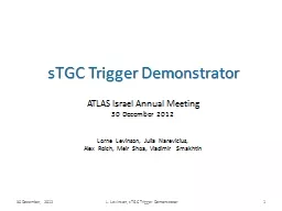 sTGC Trigger Demonstrator