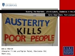 Exploring the Potentiality of Anti-Austerity Resistance in