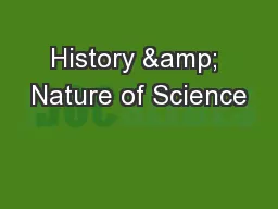 History & Nature of Science