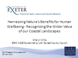 Harnessing Nature’s Benefits for Human Wellbeing - Recogn