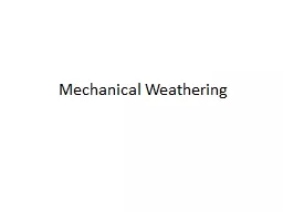 Mechanical Weathering