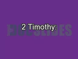 2 Timothy: