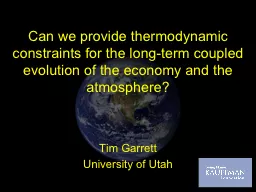Can we provide thermodynamic constraints for the long-term