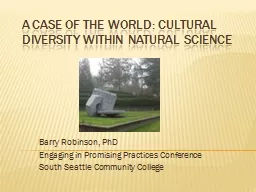A case of the world: Cultural diversity within natural scie