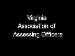 Virginia Association of Assessing Officers