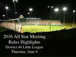 2016 All Star Meeting