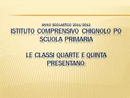 ANNO SCOLASTICO 2011/2012