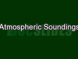 Atmospheric Soundings