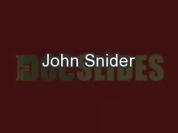John Snider