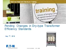 Pending Changes in Dry-type Transformer Efficiency