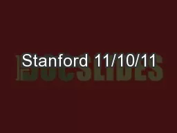 Stanford 11/10/11