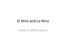 El Nino and La Nina