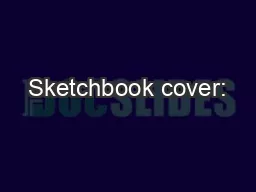 Sketchbook cover: