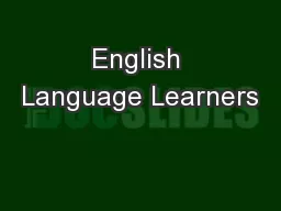 English Language Learners