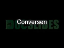 Conversen