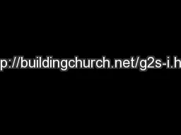 http://buildingchurch.net/g2s-i.htm